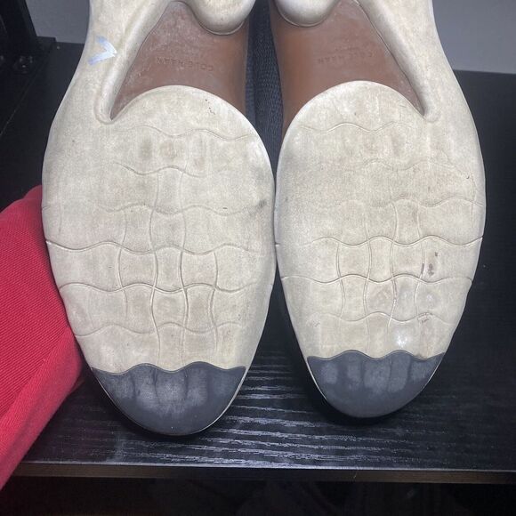 Cole Haan Mens 3.ZEROGRAND Black Wingtip Oxford Knit Shoes Size 11 M C29296 - Picture 9 of 9